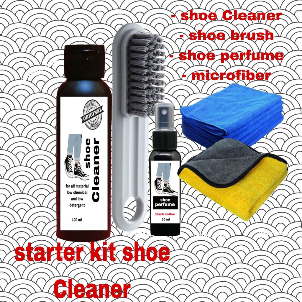 Paket Pembersih Sepatu Shoes Cleaner Parfum Sepatu Sabun Cuci Sepatu ready stok ugd