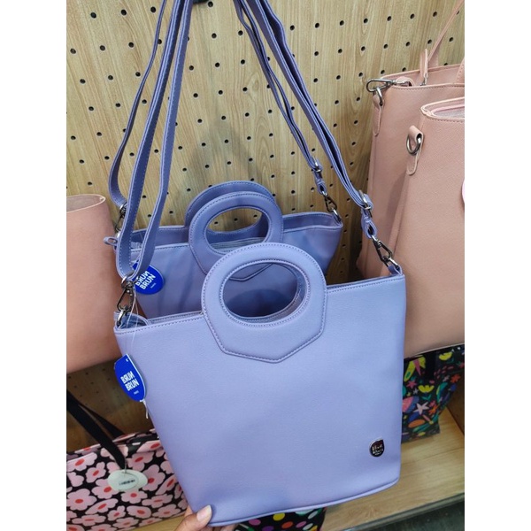 Tas Selempang Wanita Tas De Plat Tote Purple Brunbrun Paris Promo