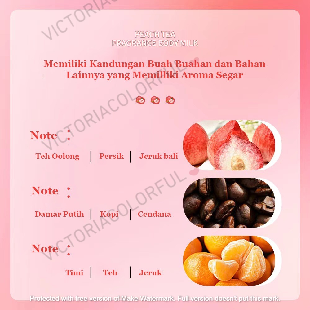 Liftheng~peach skin niacinamide moisturizer shower gel sabun mandi Wangi peach