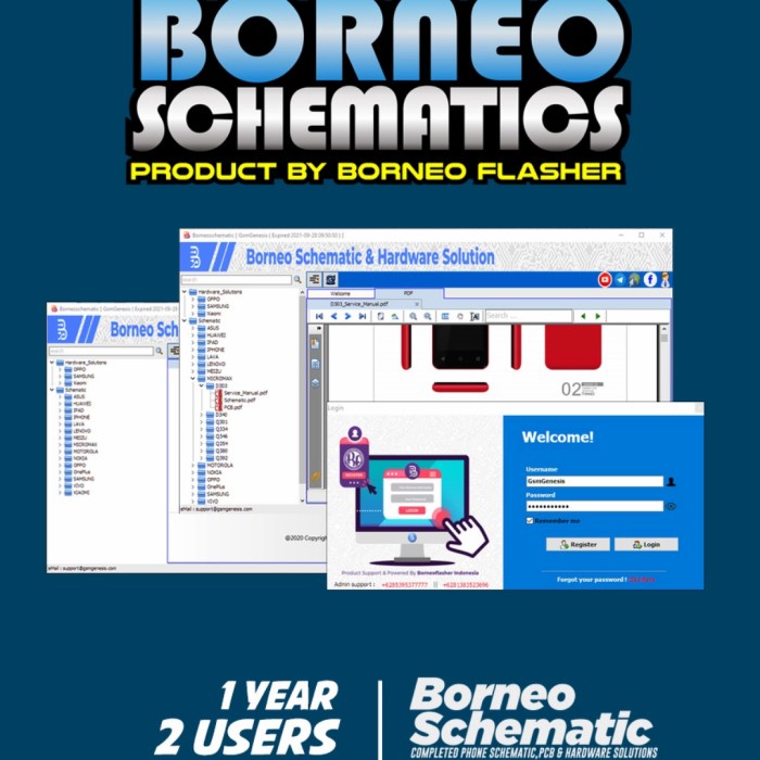 BORNEO SCHEMATICS SINGLE USER ACTIVATION