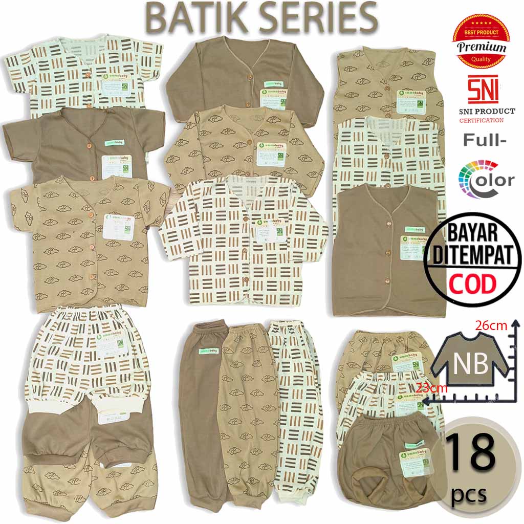 20 pcs Setelan Baju Bayi Laki Perempuan Paket Ekonomis Perlengkapan Baju Bayi Setelan Anak Celana Bayi Paket Lengkap Hemat Baby Newborn Gift Set Persiapan Lahiran SNI Polos Coklat Kado Murah Akikah Formal Harian