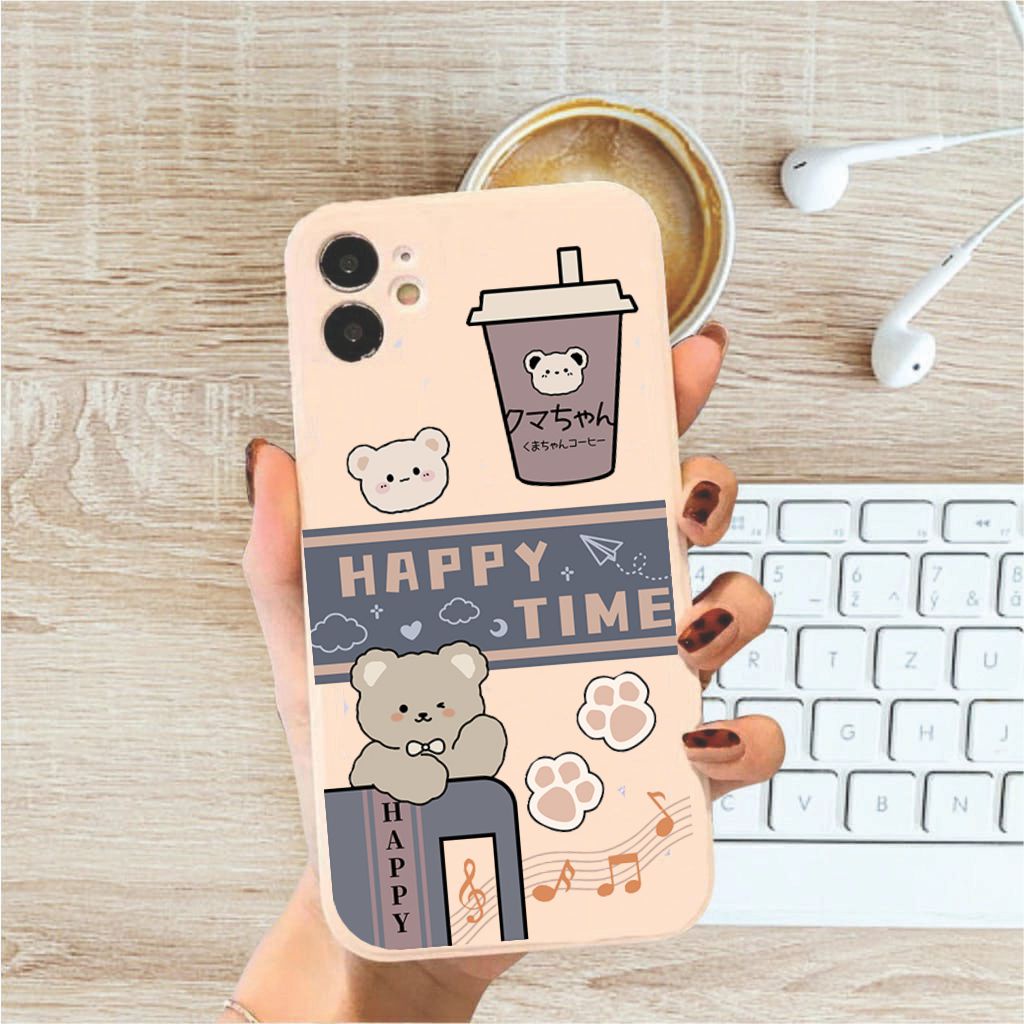 [077] Case VIVO V5 V7 V7+ V9 V11 V15 V20 V20SE V21 V23 V23E Softcase Soft Candy Bear beruang