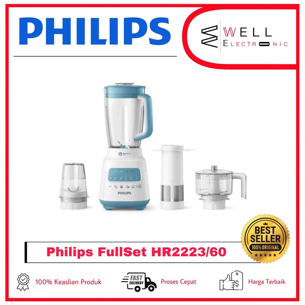 PHILIPS BLENDER PLASTIK/MIKA 4IN1 HR2223/60 HR2223/30 HR 2223