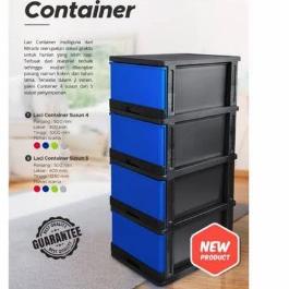 ✤ RAK CONTAINER SUSUN 4 MIRACLE KONTENER LEMARI LACI PLASTIK KABINET ☏