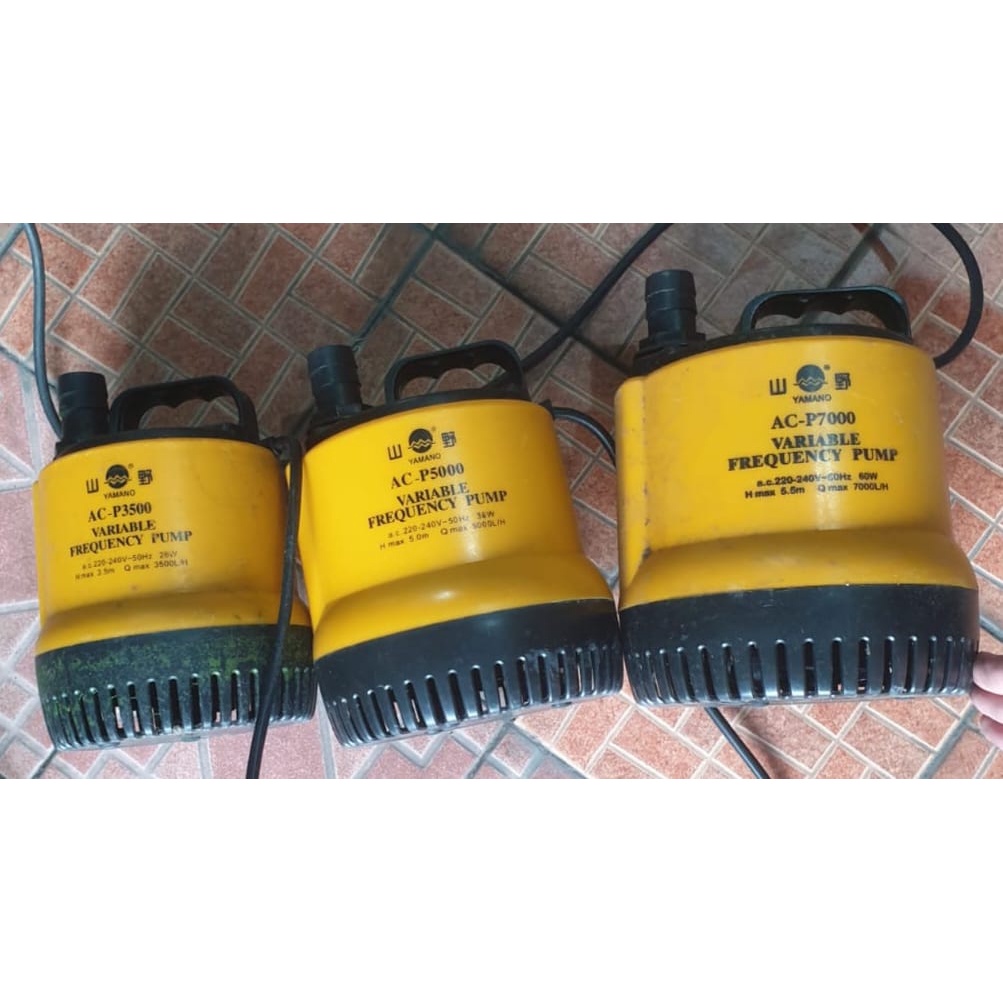 Pompa Air Celup YAMANO ACP 3500, 5000, 7000 Pompa Air Besar Kolam Aquarium Hidroponik