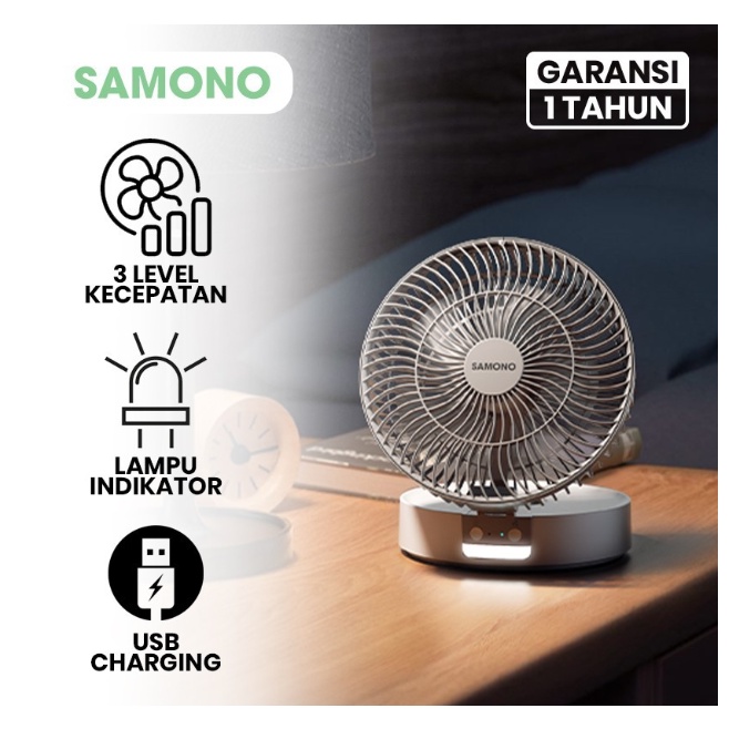 Kipas Angin Samono SW-DF03 Portable Desk Fan