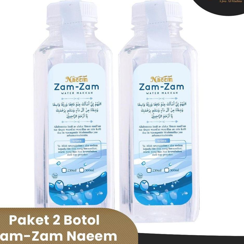 

Dijual kakak Paket 2 botol Air Zam-Zam Naeem 1 Liter (500ml + 500ml)
