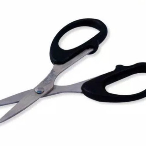 GUNTING KERTAS SEDANG KANTOR LHP 165 LADY POP OFFICE SCISSORS GAGANG HITAM STAINLESS STEEL KUALITAS BAGUS MURAH SUPER TAJAM COD