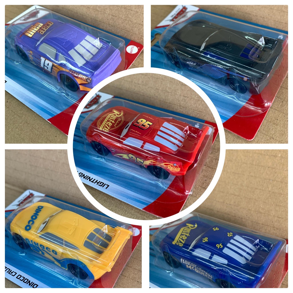 Disney Cars Value Pack Mcqueen/Cruz Ramirez/Jackson Storm/Fabulous/Bobby Swift - 7 CM