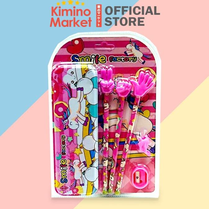 

ALAT TULIS SET UNICORN PINK KOTAK PENSIL PENSIL PERUNCING PENGHAPUS .