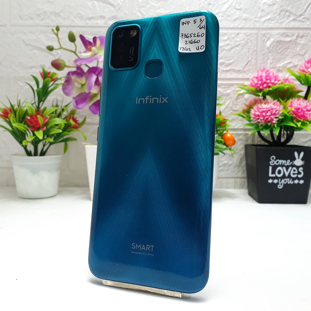 Infinix Smart 5 3/64GB ( X657B ) Bekas Second Eks Grs Resmi