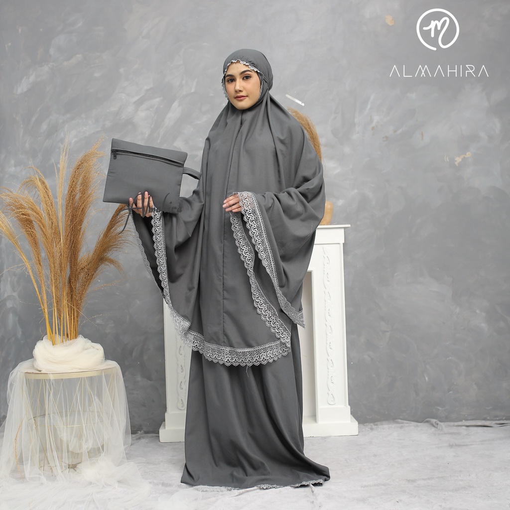 ALMAHIRA - Mukena Dewasa Renda Mewah Murah Terbaru AISYAH Series
