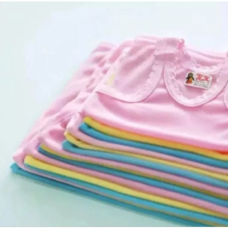 kaos dalam anak isi 6pcs/singlet anak polos warna 0-5 tahun