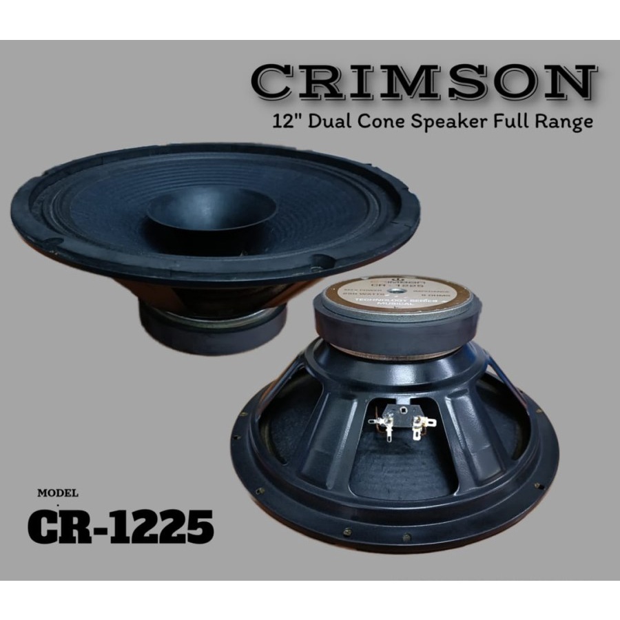 KOMPONEN SPEAKER CRIMSON CR-1225 SPEAKER 12 INCH CR1225