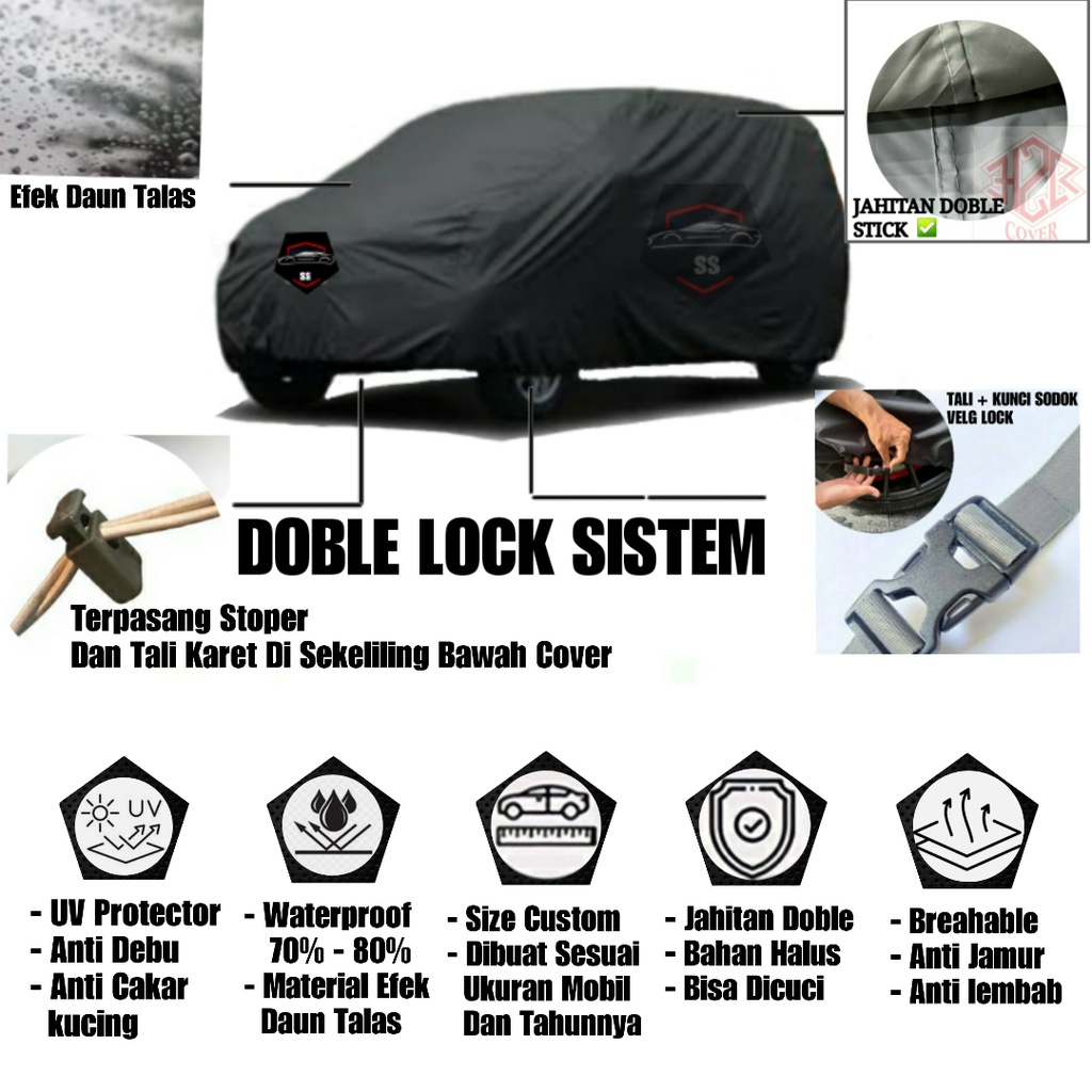 Cover Mobil Waterproof/ Cover Mobil Bahan Tebal 2 Layer/ Cover Mobil Outdoor/ Cover Mobil Jazz/ Cover Mobil Brio/ Cover Mobil Yaris/ Cover Mobil Agya/ Cover Mobil Ayla/ Cover Mobil Karimun/ Cover Mobil Picanto/ Cover Mobil Ignis/ Cover Mobil Mazda2 dll