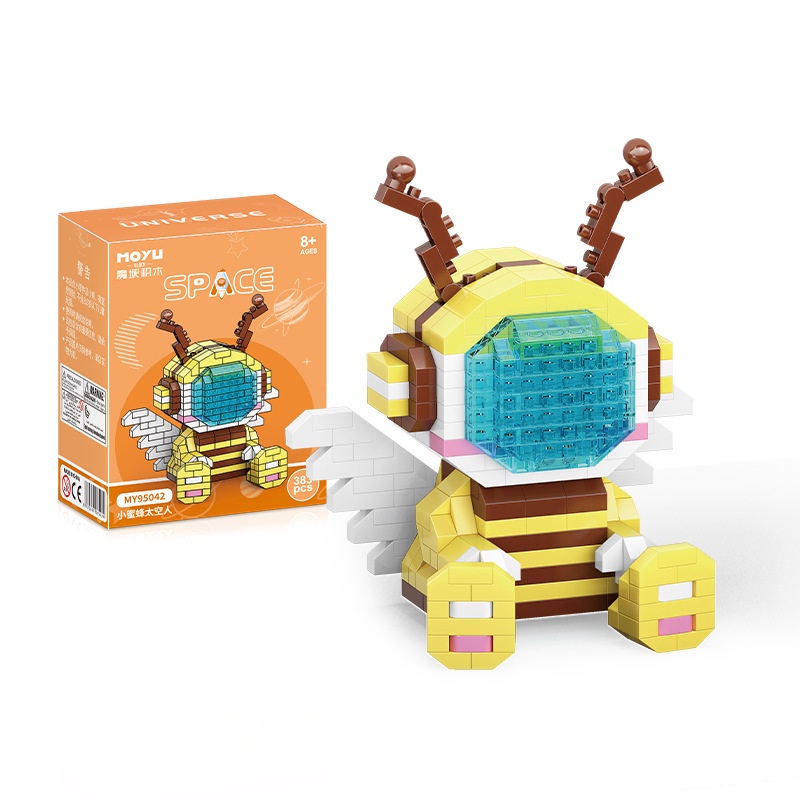 Mainan Blok Bangunan animal Astronot series