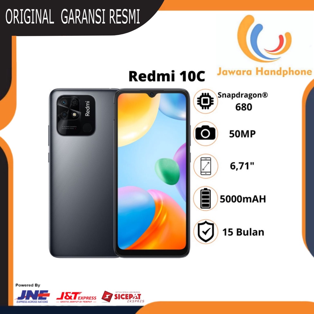 Xiaomi Redmi 10C 4/64GB Garansi Resmi