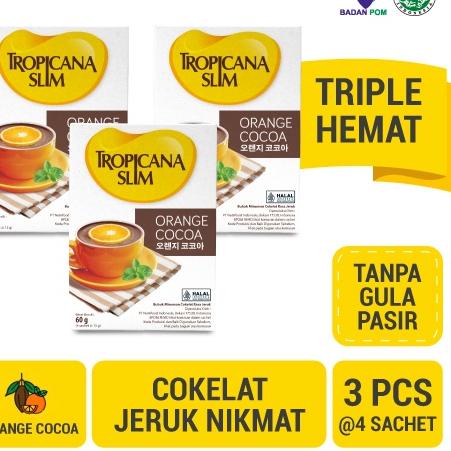 

Langsung pesanh6H1t Triple Pack - Tropicana Slim Orange Cocoa 4 Sachet - Minuman Cokelat Jeruk Nikmat Tanpa Gula Pasir