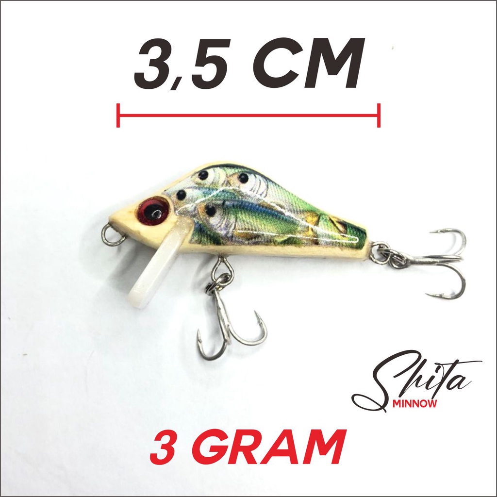 mini minnow shita 3,5 cm 3 gram