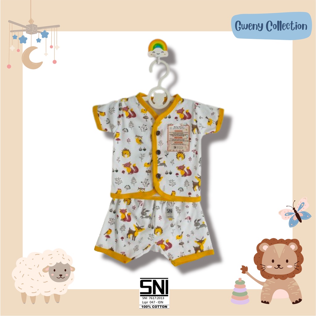 SETELAN BAJU BAYI LENGAN PANJANG UNISEX COTTON BABYGLOW