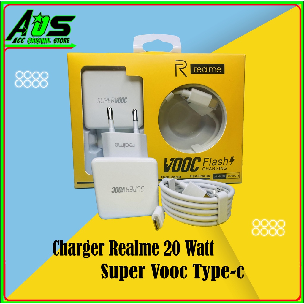 Charger REALME Super VOOC Realme 5 Pro ORIGINAL 100% Type C
