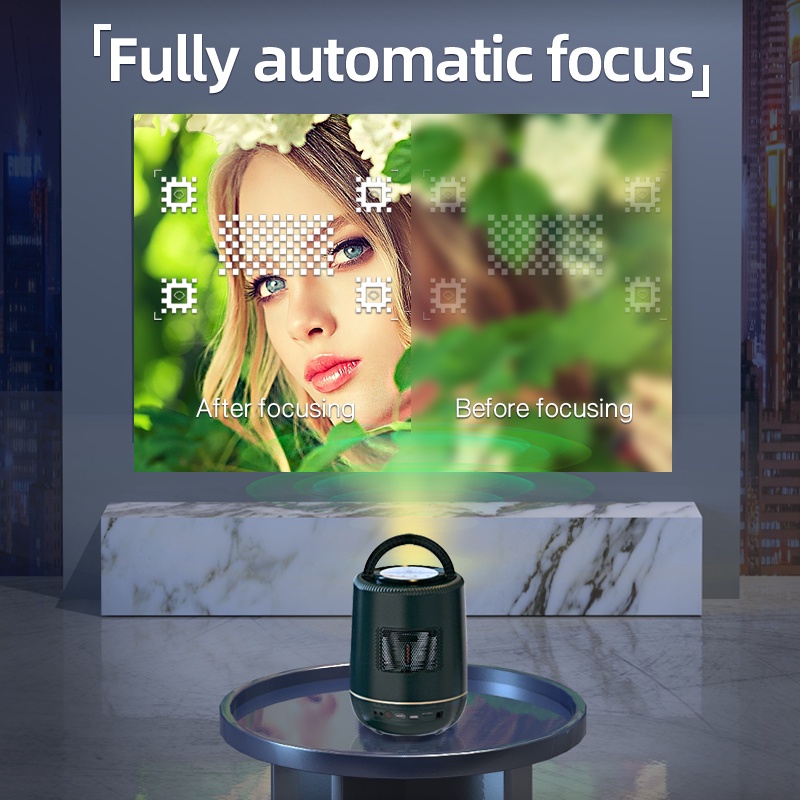 ROCKWARE H10 Proyektor ANDROID Smart Projector 1080P 300 ANSI Lumens