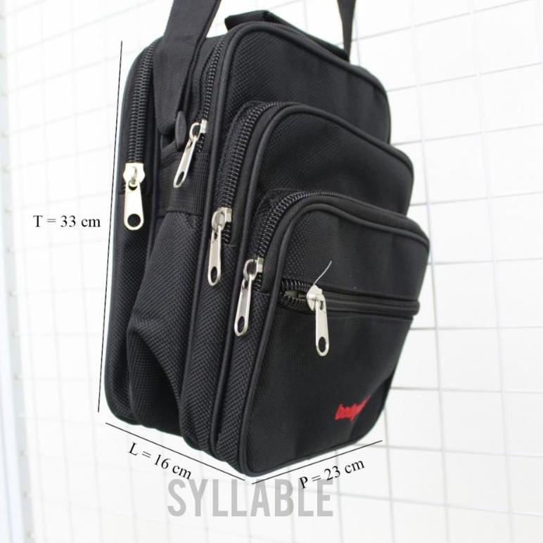 TERPOPULER I77 Tas Selempang Pria Resleting Banyak Bodystart Body Start ル