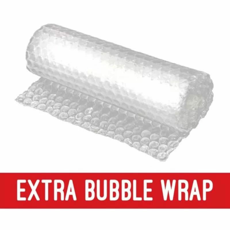 

Extra bubble wrap untuk barang pecah belah