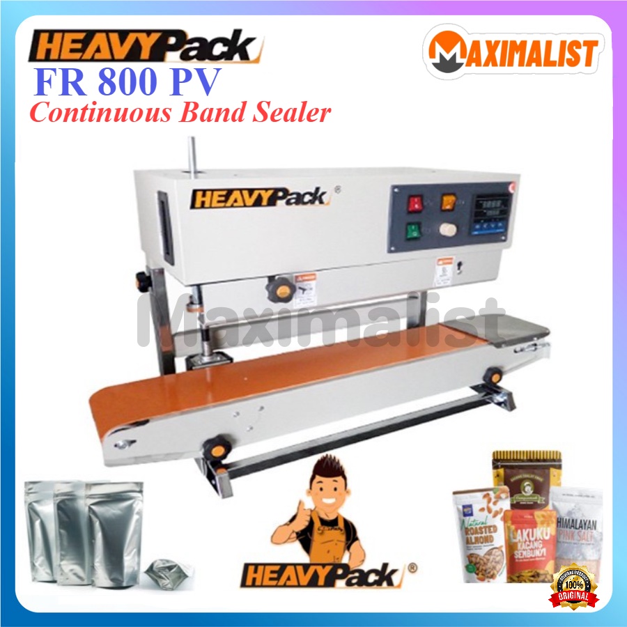 FR-800 PV Continuous Band Sealer Mesin Press Segel Plastik FR-800PV Vertikal / Continuous Band Seale