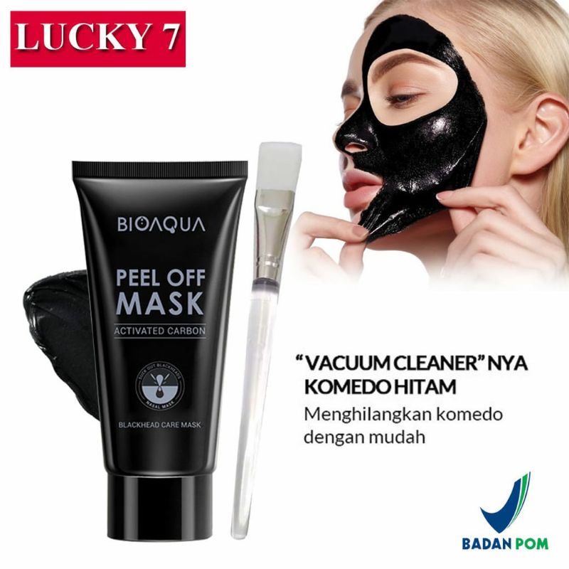 (BPOM) BIOAQUA BLACKHEAD MASK / BLACK MASK MASKER ARANG ANTI KOMEDO