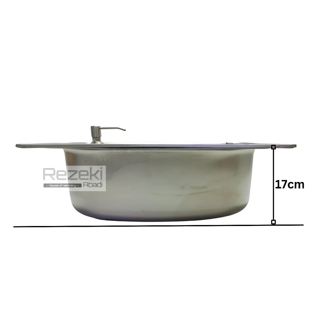 {Valenzolshop} Kitchen Sink Dapur Stainless 5040 - Tempat Cuci Piring Stainless Tebal - Body Sink On