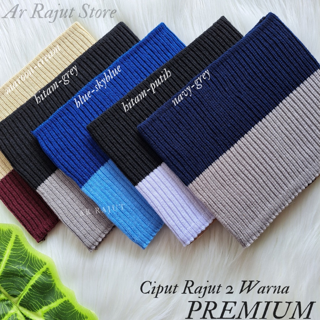 Ciput Rajut Premium 2 warna Daleman hijab premium anti pusing