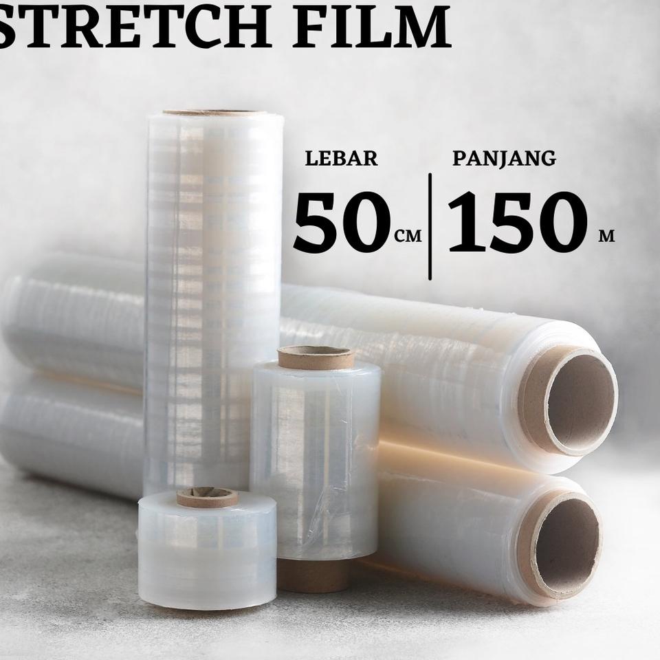 

↝ PLASTIK WRAP WRAPPING - STRETCH FILM BENING 50X150 RECOMENDED 25X