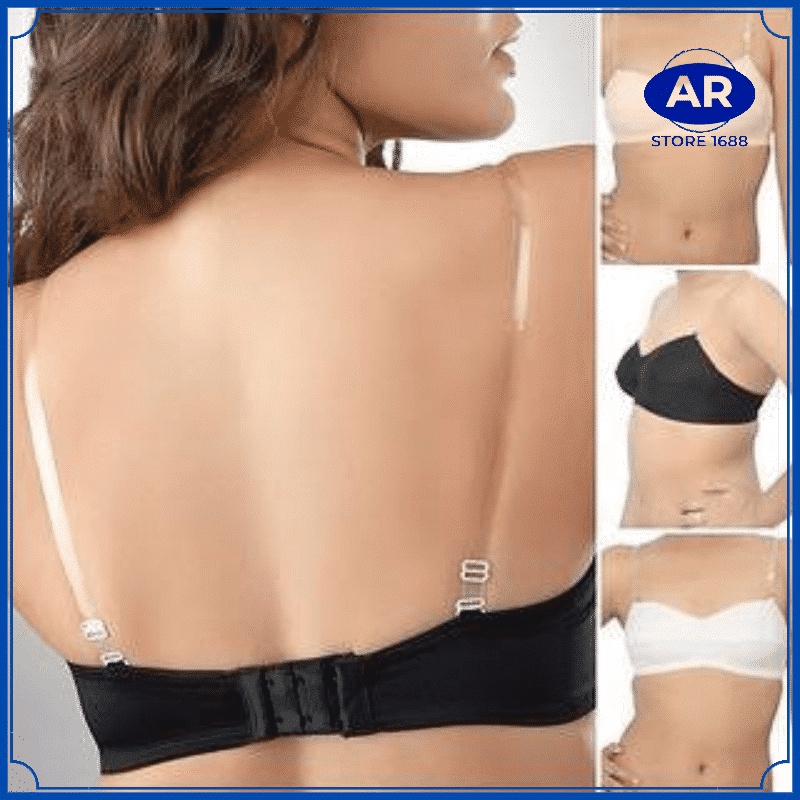 TALI BH BENING (1PASANG) / TALI BRA UNDERWEAR TRANSPARAN INVISIBLE