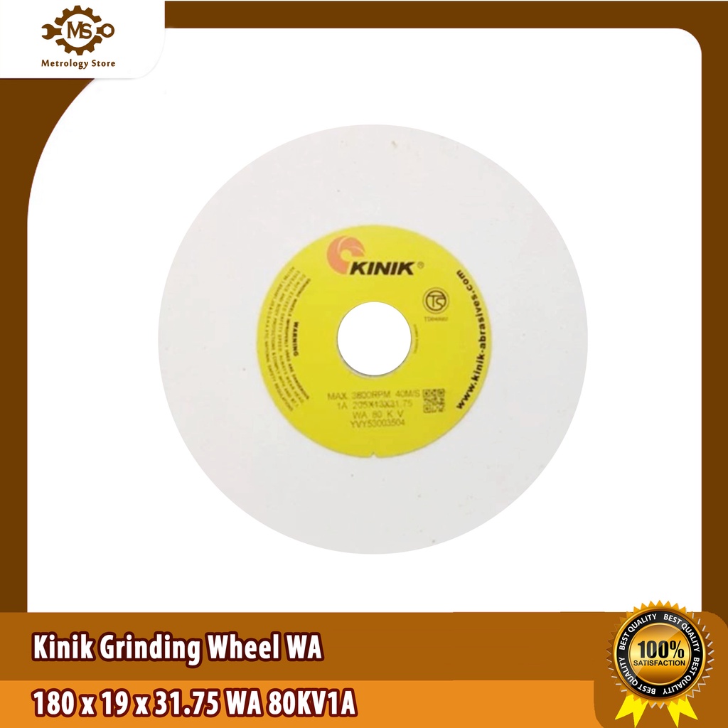 Kinik Grinding Wheel WA 180 x 19 x 31.75 WA 80KV1A