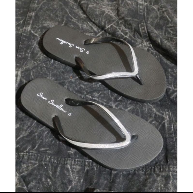 Khusus Grosir 6 pasang Sandal Sun swallow Kristal