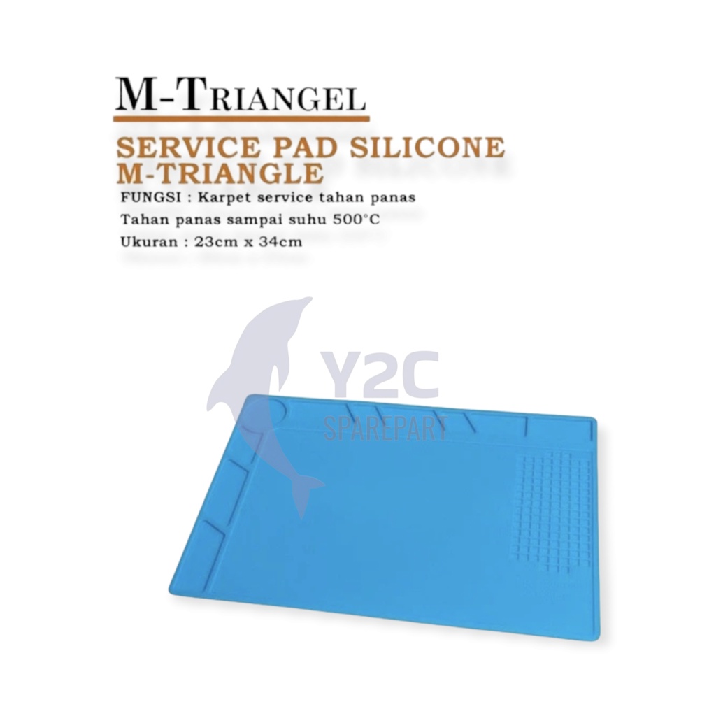 SERVICE PAD / KARPET ANTI PANAS M-TRIANGLE 34 X 23 CM / ALAT SERVIS SERVICE HP