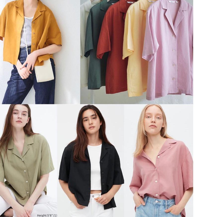 ☪ Uniqlo Linen Blend Shirt ➯