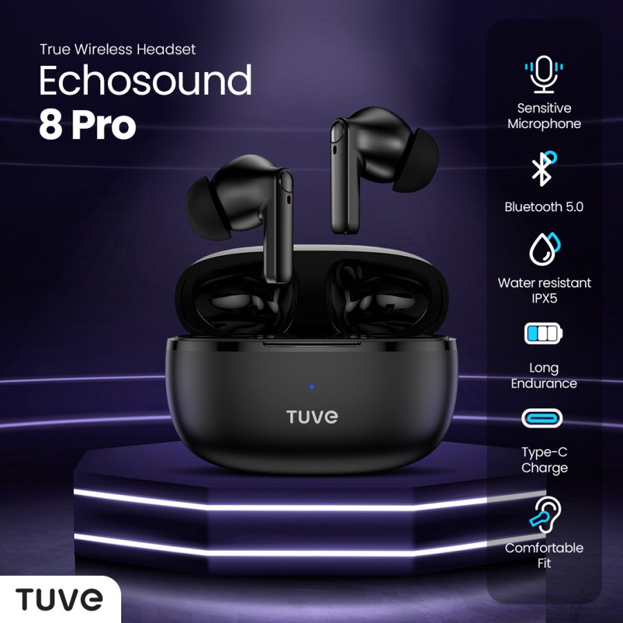 Tuve EchoSound Echo Sound 8 Pro TWS True Wireless Headset