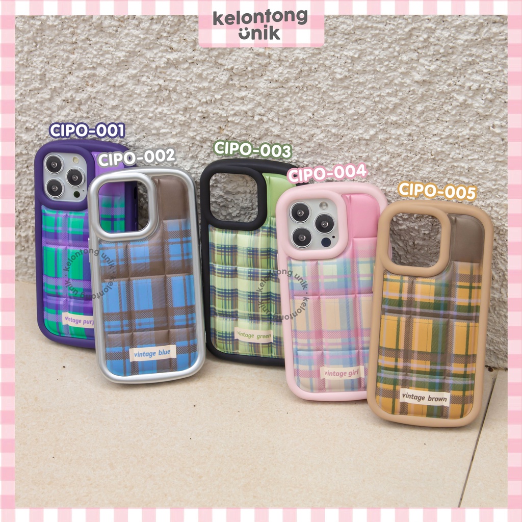 For iPhone - Choco Bar Vintage Puffy Case