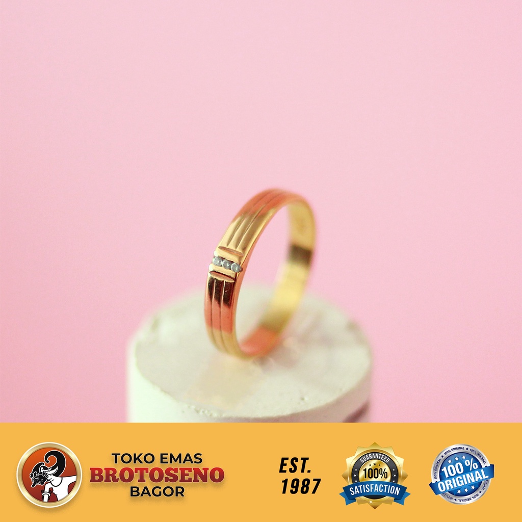 Cincin Emas Model Simpel Kadar 8K Dijamin Asli