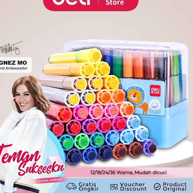 

Tertarik Deli Spidol Warna Sekolah 12/18/24/36 Warna Tinta dapat dicuci 70653