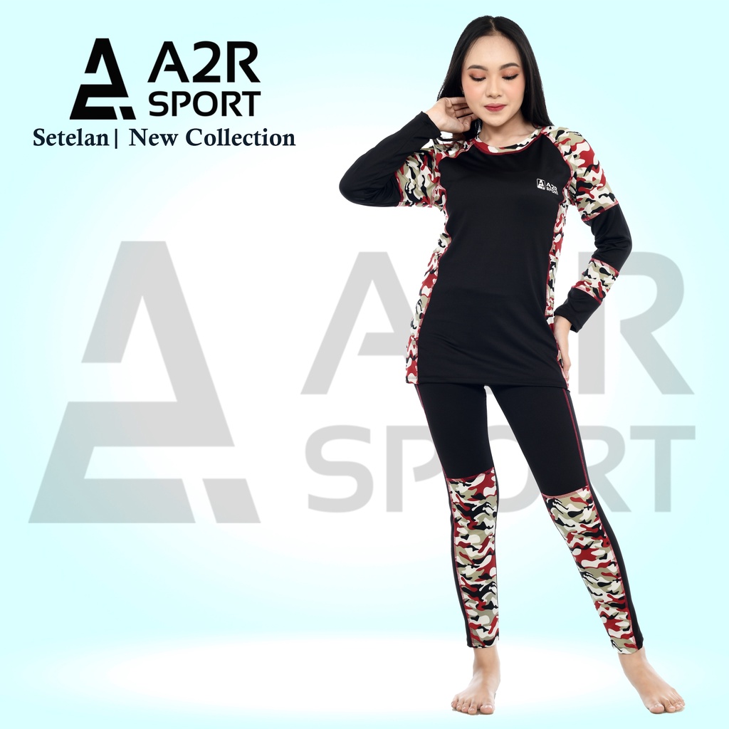 A2R Sport - Setelan dewasa Baju renang motif army