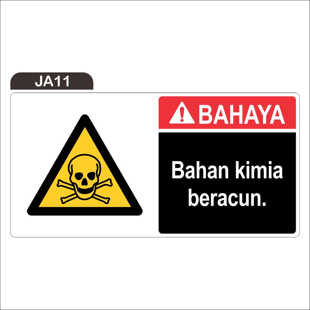 

RAMBU BAHAN KIMIA BERACUN (STICKER ONLY)