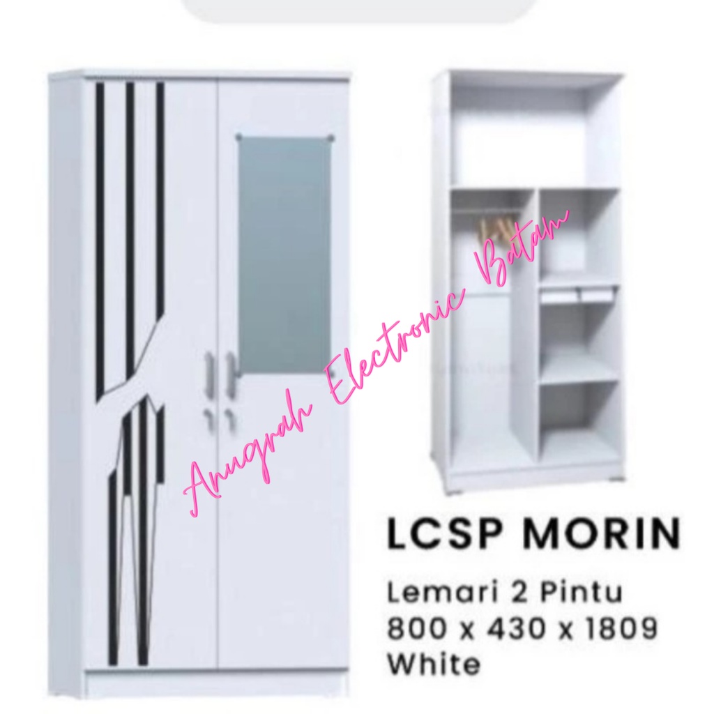 Lemari Pakaian Olympic Gstar Series LCSP MORIN Lemari Baju Kaca 2 Pintu BATAM
