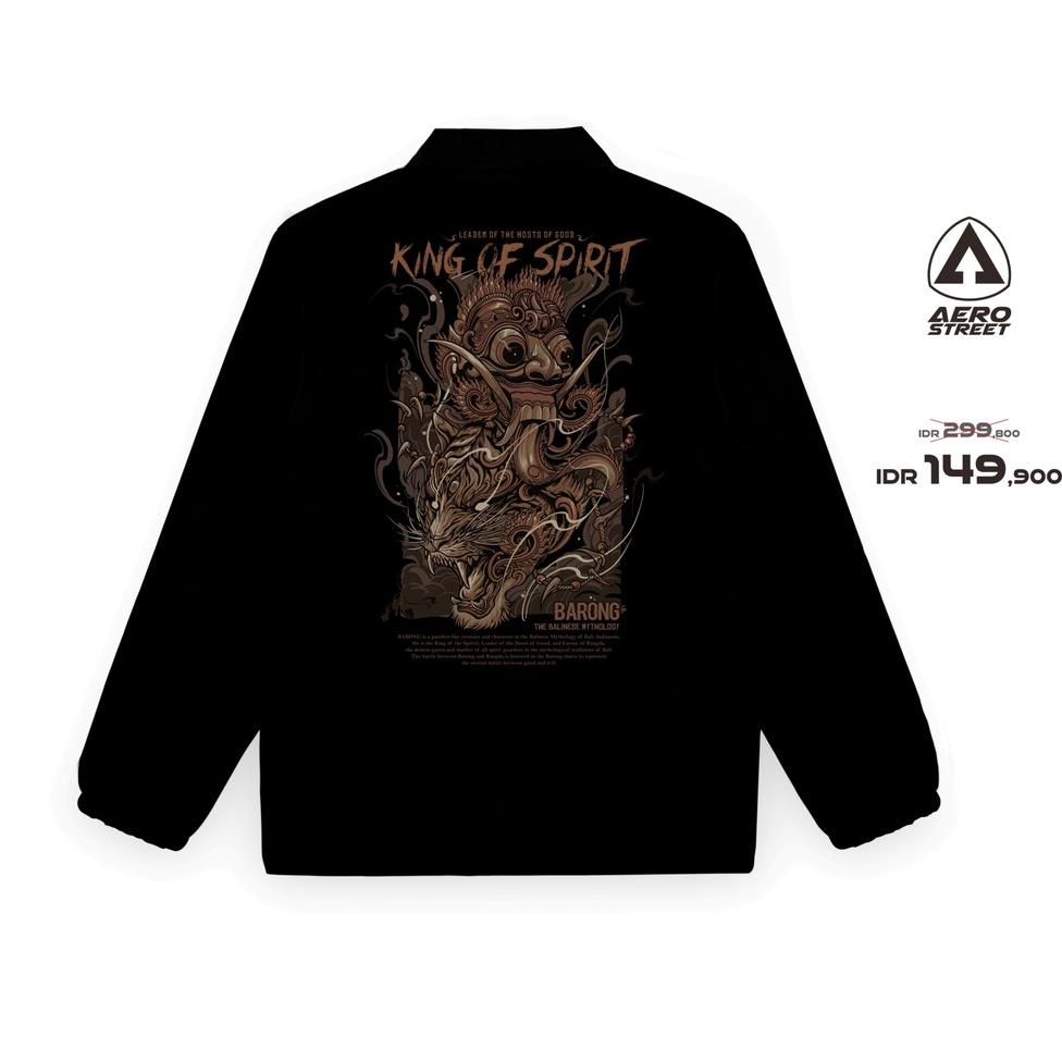 HARGA TERMURAH Aerostreet Coach Jacket Barong Hitam Jaket DADAA