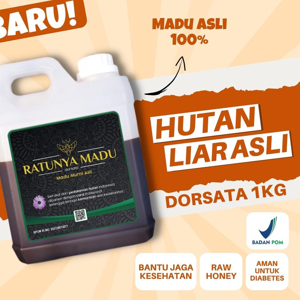 

✰ Asli 100% Tanpa Campuran Murni Original Hutan Liar Dorsata Natural Pure Honey ☄