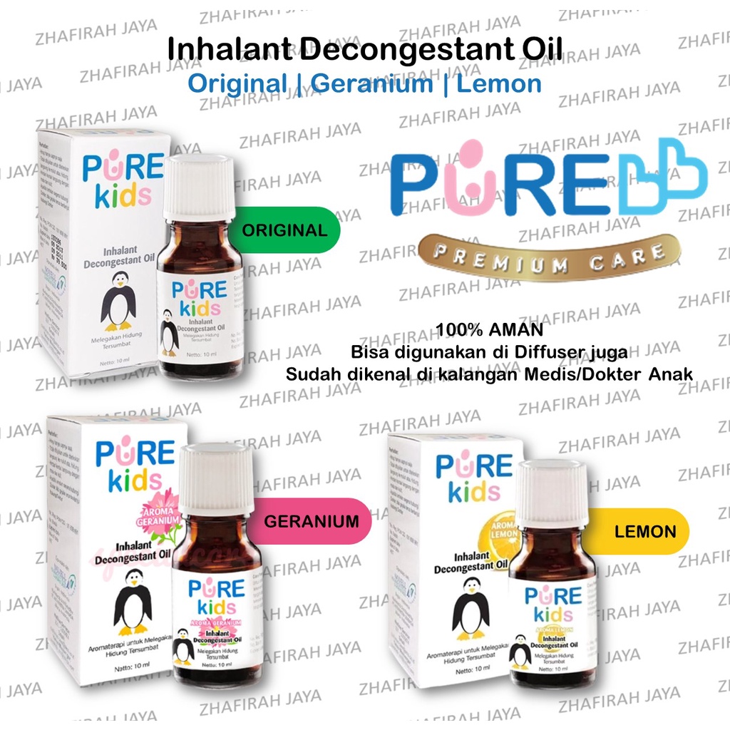 ❤ZJ❤ PURE Baby Inhalant Decongestant Oil 10ml | PURE Essential Oil Inhalant Decongestant Oil 10ml