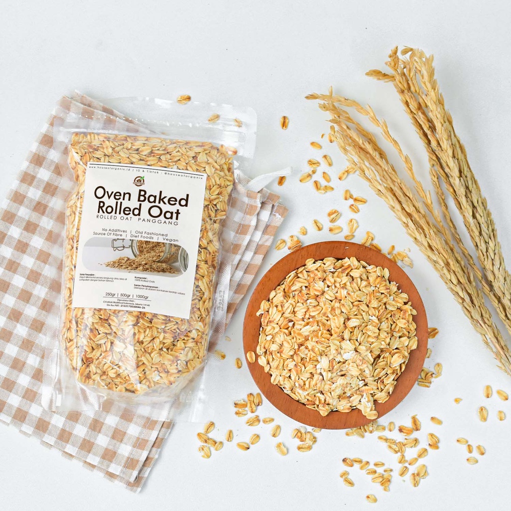 Oven Baked Rolled Oat / Rolled Oat Panggang 500 Gr