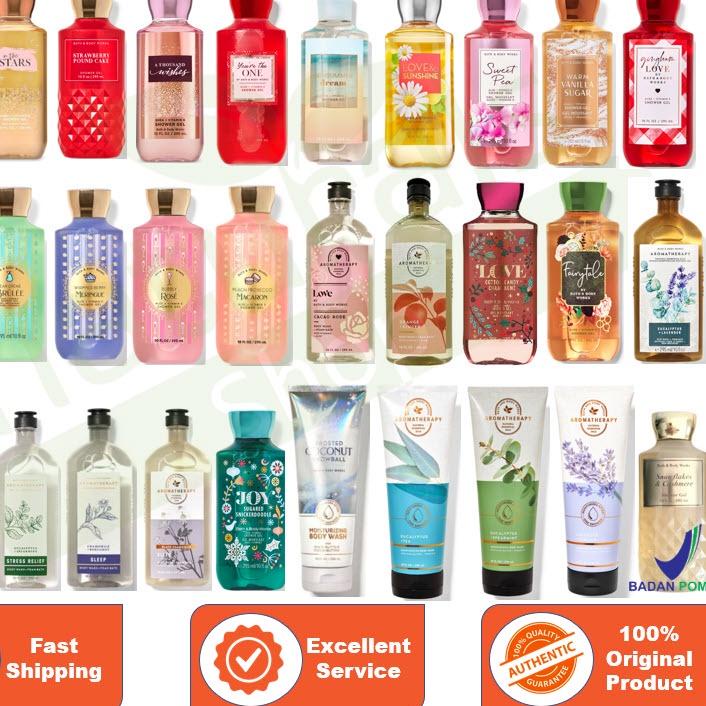 ☛ BBW Bath and Body Works SHOWER GEL Aromatherapy / In The Stars / Into The Night / A Thousand Wishe